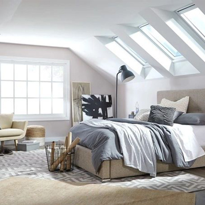 skylights in a bedroom